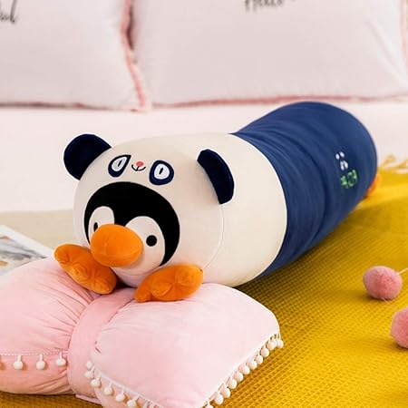 Amazon ペンギン変身 ぬいぐるみ デスク 昼寝まくら 寝具 パンダ 兎 恐竜 くま 萌え可愛い キャラクター ねむねむ すやすや寝る インテリア 御出産祝い お誕生御祝い ギフト 抱っこクッション 腰枕 115cm ぬいぐるみ おもちゃ