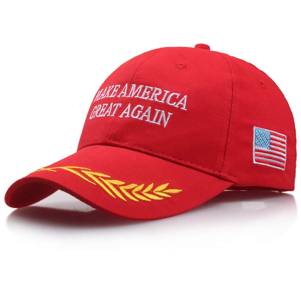 ZellyPower MAGA Hat for Women for Men Trucker Baseball Cap with USA Flag Adjustable Size