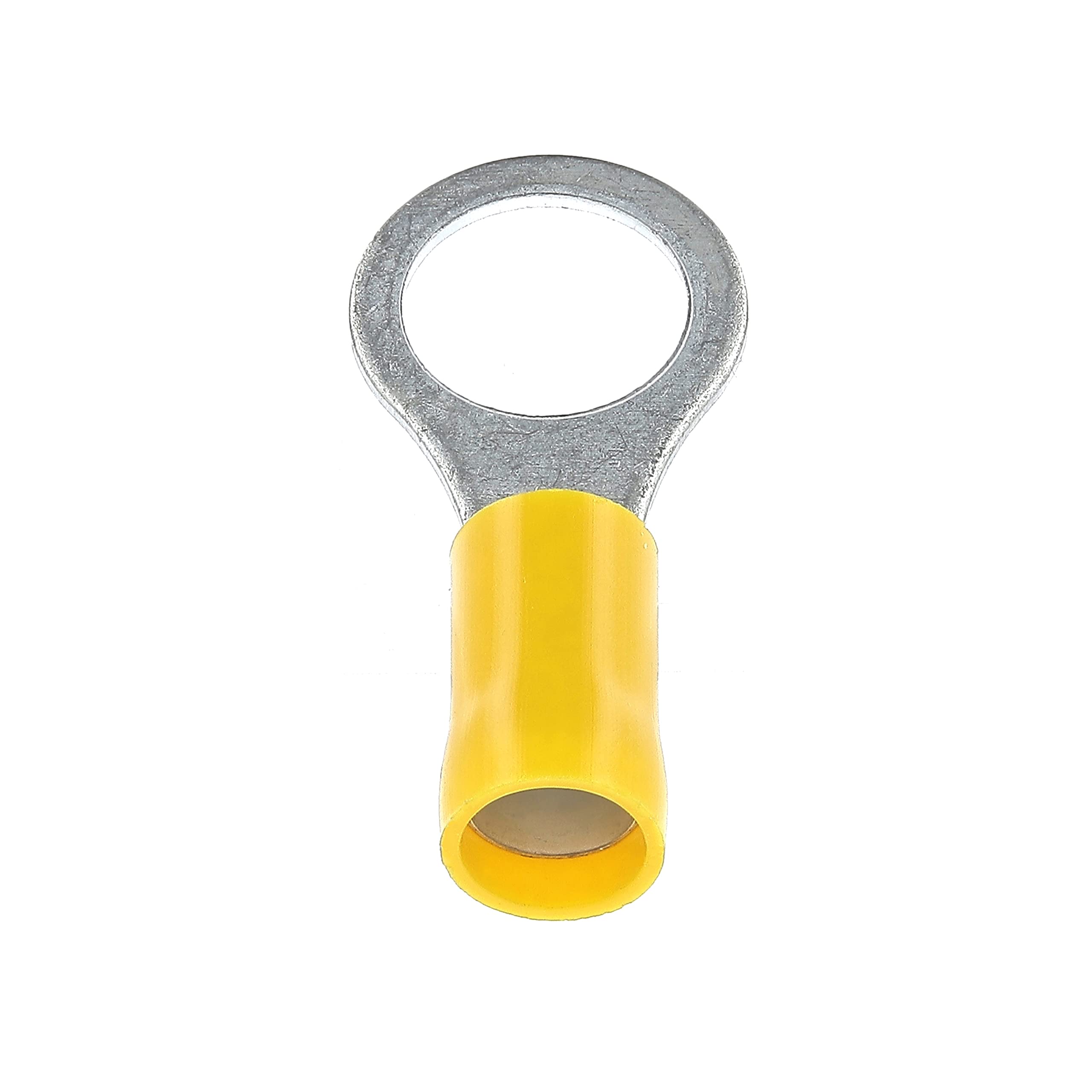Restagraf - Reinforced pre-insulated round terminal - For electrical wires from 2.6 to 6 mm² - Diameter 10 mm - Simple & solid crimping - Ref 225037 - Blister pack of 5
