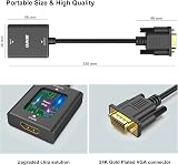 BENFEI HDMI to VGA Adapter 3.5mm Audio Port for TV Stick Laptop Monitor view 8