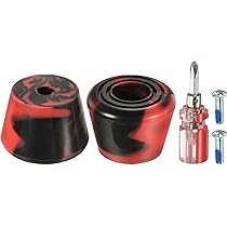 Roller Skate Toe Stops With Screwdriver Rubber Brake Stoppers Block Clear Pink