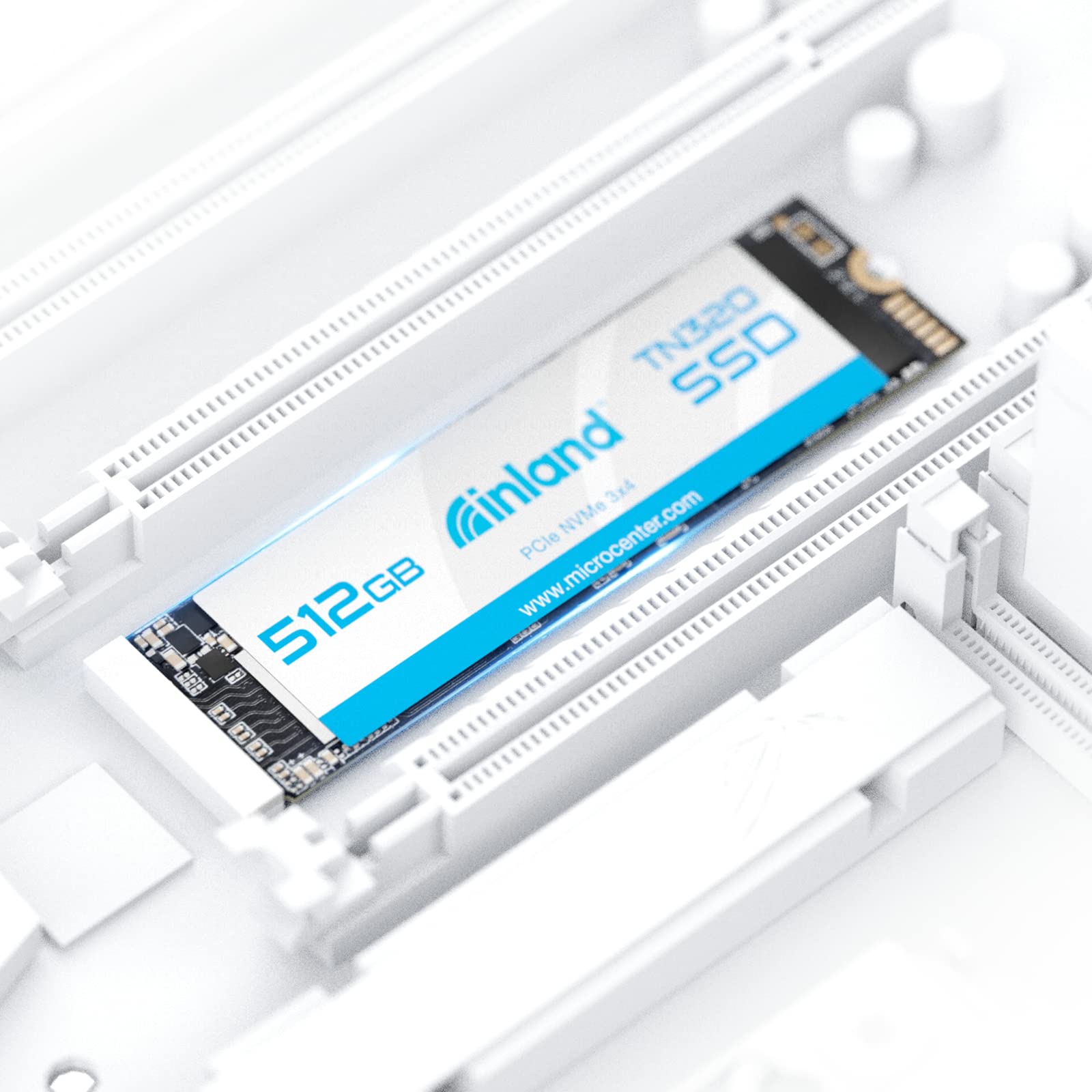 INLAND TN320 512GB NVMe M.2 PCIe Gen3x4 2280 Internal Solid State Drive SSD - Up to 2000 MB/s, 3D NAND, Storage and Memory for Laptop & PC Desktop
