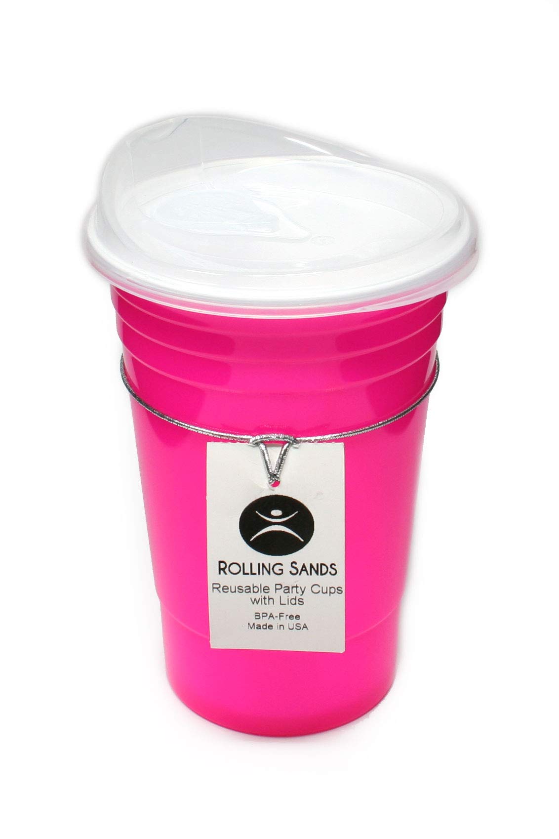 Rolling Sands Reusable BPAFree 16oz Red Plastic Party Cup