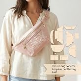 Fanny Pack &amp; Women's Sewing Patterns, 1:1 Scale Templates, Stylish Handmade Bag Craft Designs, Ideal Gift for Beginners &amp; Sewing Enthusiasts