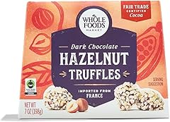 Whole Foods Market, Hazelnut Truffles Dipped in Dark Chocolate, 7 OZ