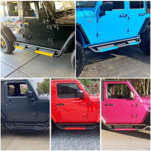 oEdRo All Steel Running Boards with Paintable Step Plates, Bolton Side