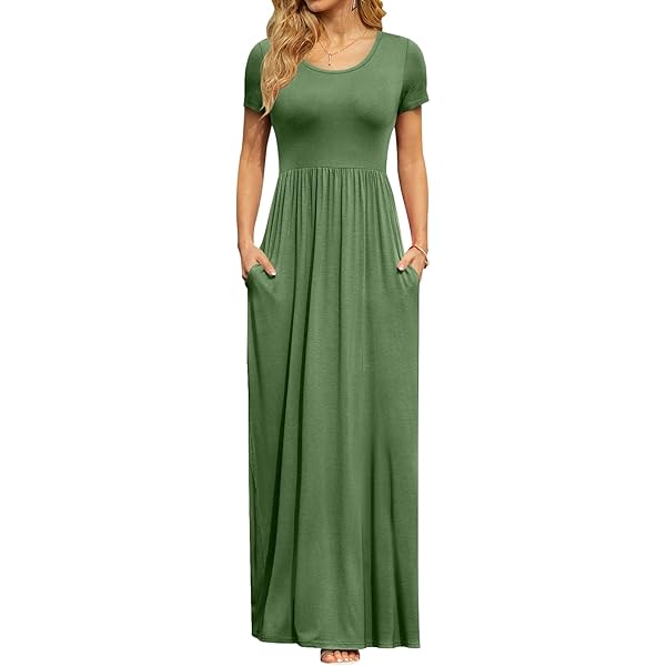empire waist maxi dress with short sleeves Cabana Days Maxi Dress Natural/Dusty Pink / L