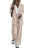 KIRUNDO Women Suits 2 Piece Set Business Casual