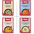 HOCCO Paneer Sabji Combo Pack of 4 (Smoked Paneer, Palak Paneer, Paneer Tikka Lababdar, Paneer Methi Malai) | Ready to Eat | Just Heat & Eat | No Added Preservative& Colours | Meal Ready in 5 Minutes