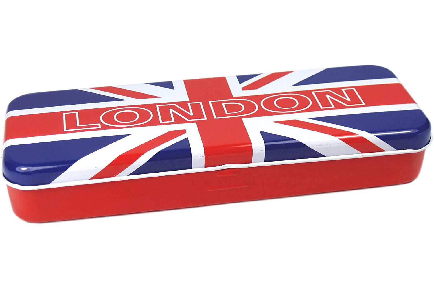 Souvenir Pencil Box - Union Jack and London Printed Pencil Case Made of Tin