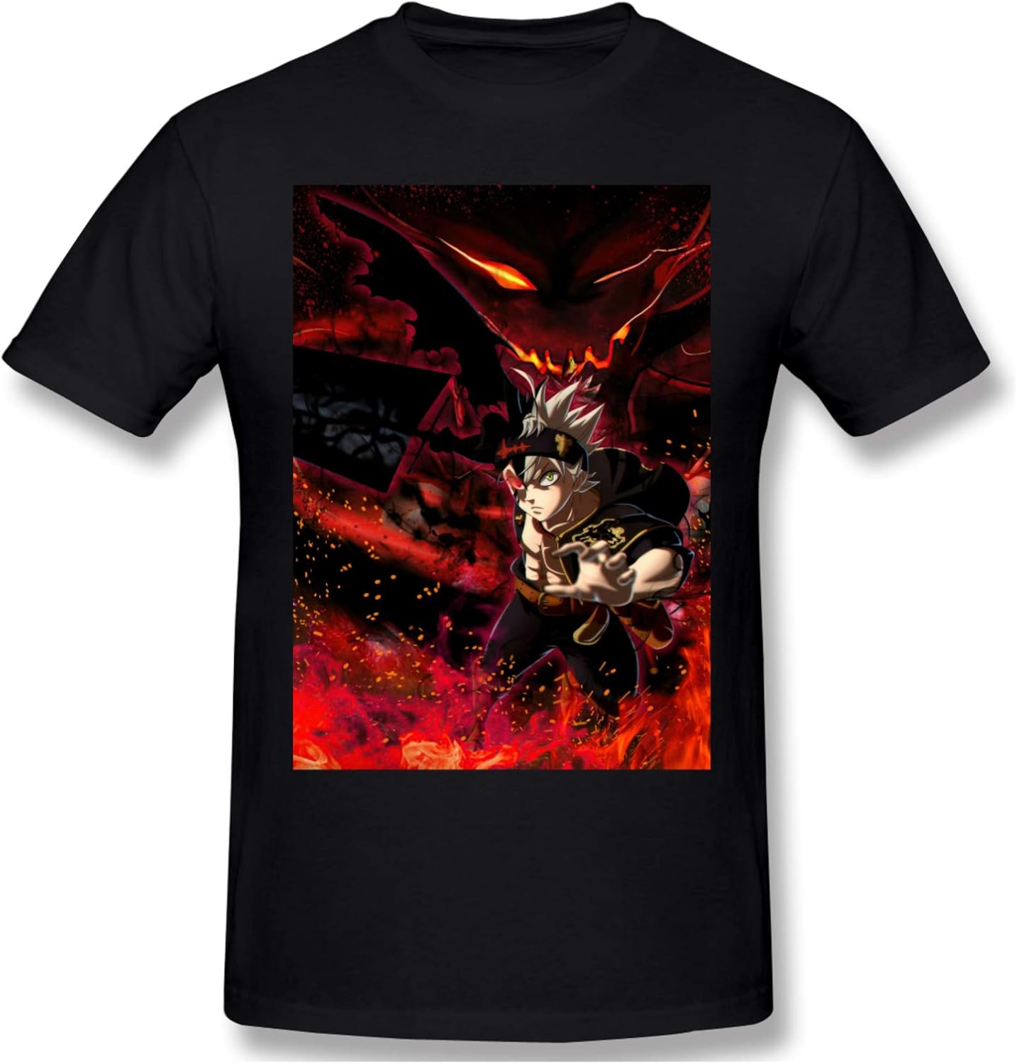 Black Clover Classic Men's Tops Short Sleeve T Shirts Black | Amazon.com