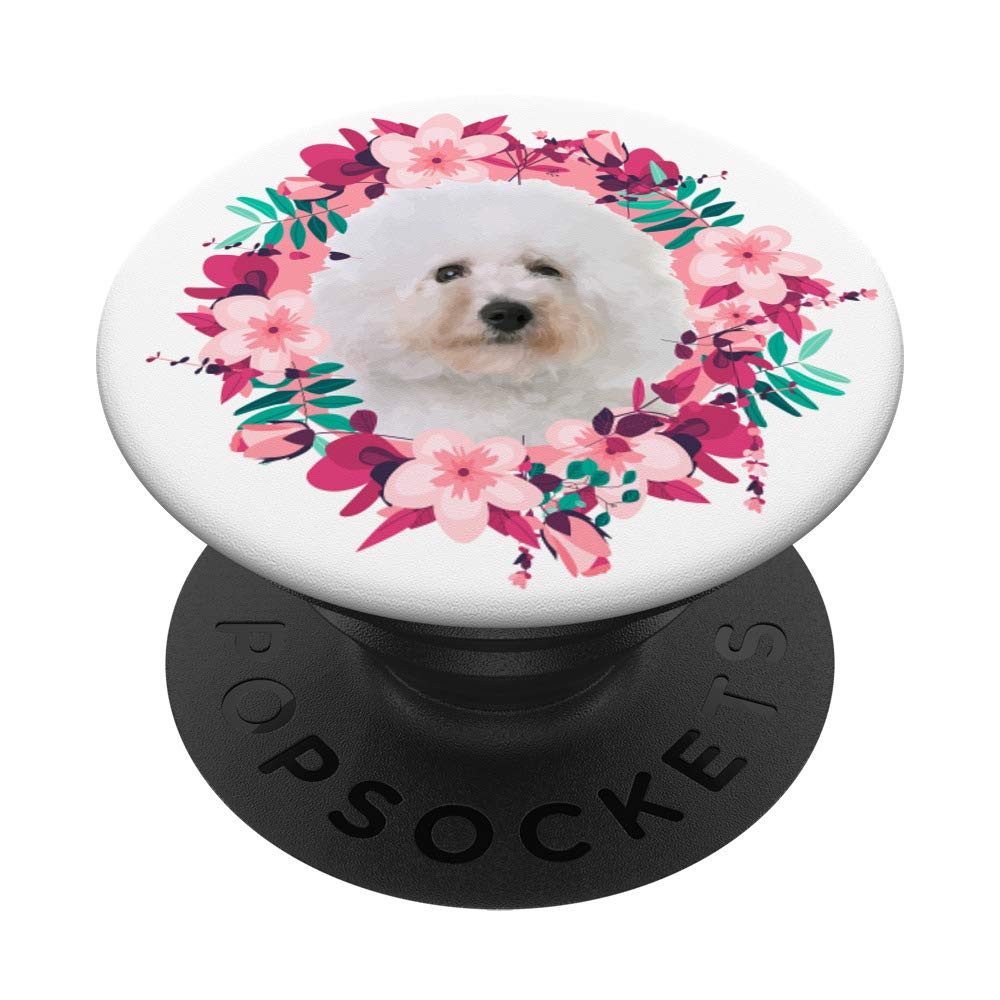 Beautiful Bichon Frise Coat of Arms PopSockets Grip and Stand for Phones and Tablets