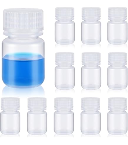 Botella De Reactivo Redonda De Boca Grande De Plástico De 50