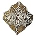 Wooden Textile Stamps Indian Lotus Decorative Border Painting Stamp PB2803A by Knitwit