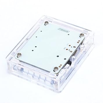 Festnight Acrylic DIY Case Cover Shell for USB DC 5V Bluetooth 2.1 Audio Receiver Board Wireless Stereo Music Module with TF Card Slot