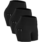 CADMUS High Waist Athletic Shorts for Womens Yoga Fitness Running Shorts with Deep Pockets