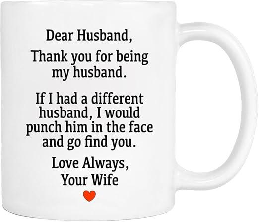 dear husband mug