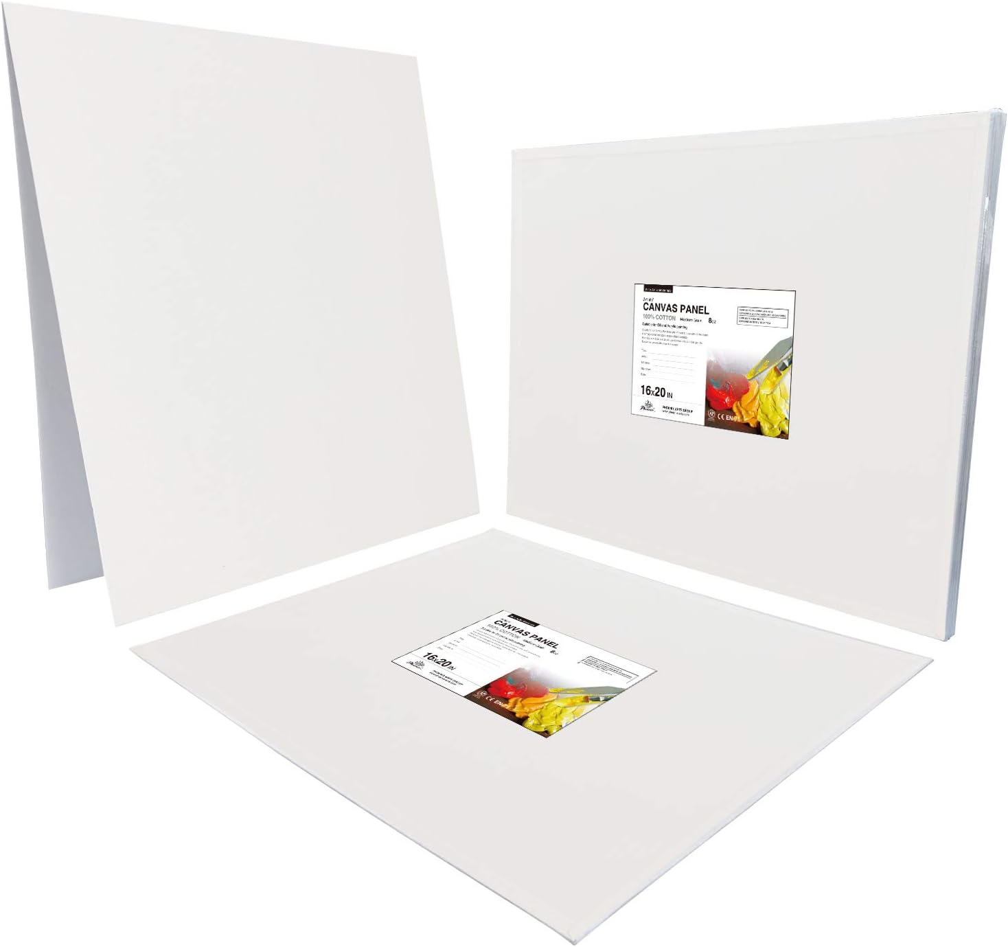 PHOENIX Artist Painting Canvas Panels - 16x20 Inch / 6 Pack - Triple Primed Cotton Canvas Boards for Oil & Acrylic Painting: Everything Else