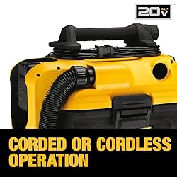 DEWALT Shop Vacuum Wet and Dry, Cordless and Corded