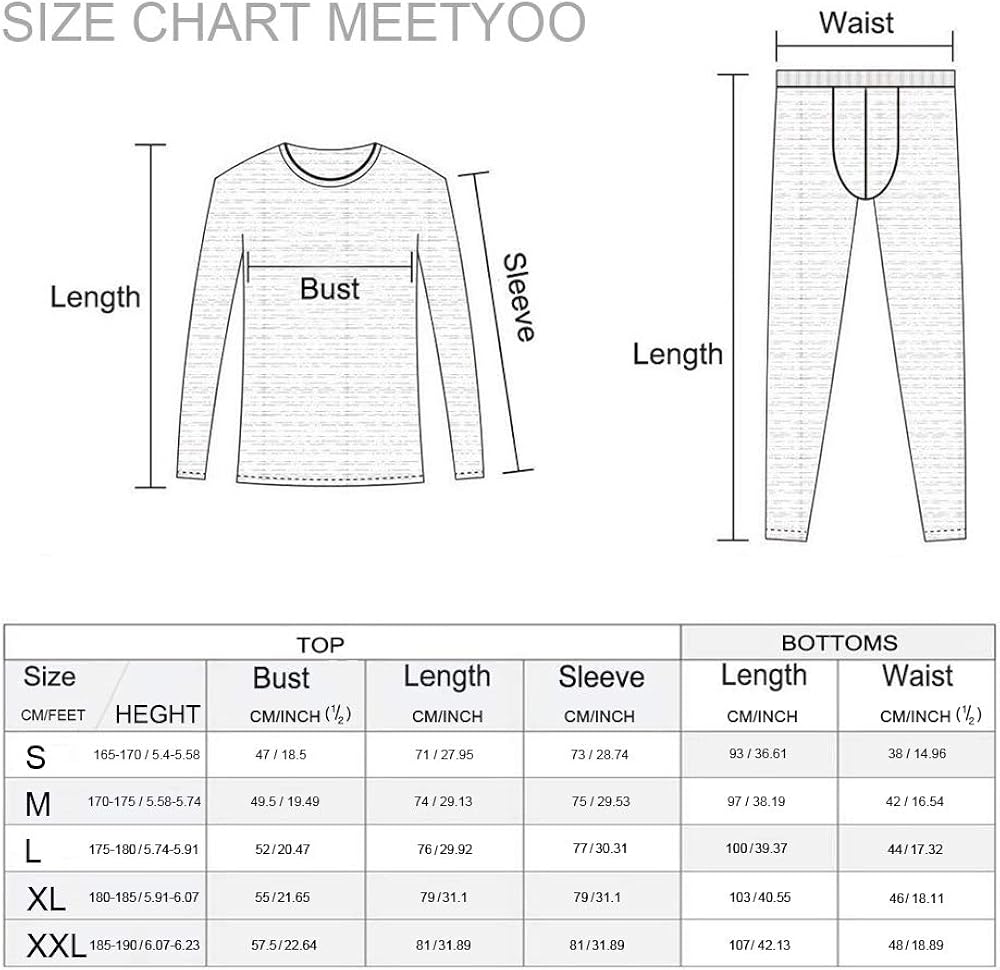 Men’s Thermal Underwear Set, Sport Long Johns Base Layer for Male, Winter Gear Compression Suits for Skiing Running at  Men’s Clothing store