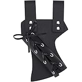 GORGECRAFT Halloween Universal Leather Sword Dagger Frog Medieval Adjustable Lacing Sword Holsters Sheath Scabbard Belt Holder PU Leather Protective Cover Case for Renaissance Warrior Cosplay Costume
