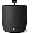 Simple Modern Vacuum Insulated Ice Bucket with Lid and Scoop | for Cocktail, Champagne, Wine, Beer, & Hosting | Stainless Steel 100oz Capacity for Large Parties | Rocks Collection | Midnight Black
