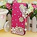 Mokingtop Rhinestone Wallet Leather Bling Cover Case for Samsung Galaxy S5 I9600