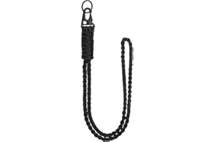 YELARXI Paracord Lanyard, 550 Keychain Lanyard Heavy Duty Necklace Keychains Braided Wrist Strap for Men Women Outdoor Activi