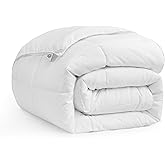 UGG Danielle Comforter Duvet Insert Cooling Lightweight Down Alternative Hypoallergenic Washable Quilted Fluffy Comforter Blanket Corner Tabs for Duvet Cover, King/California King, Bright White