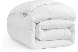 UGG King/Cal King Comforter Duvet Insert Cooling Lightweight Down Alternative, Machine Washable, Quilted Fluffy Comforter Blanket with Corner Tabs, 110-inch x 96-inch, Bright White (Danielle)