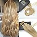 Sunny Remy Blonde Mixed Hair Extensions Prebonded U Nail Tip Human Hair Extensions Straight Weave 18