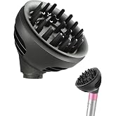 Wave+Curl Diffuser for Dyson Airwrap HS01 HS05 HS08 id | Upgraded Diffuser Nozzle Attachment for Wavy Curly or Coily Hair Type