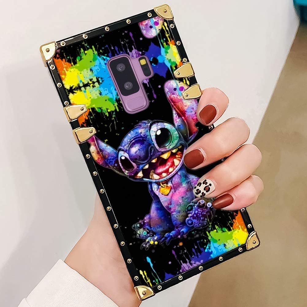 Amazon Com Disney Collection Samsung Galaxy S9 Plus Case Style Stitch Wallpapers Cute Animal Pattern All Inclusive Elegant Soft Tpu Bumper Shock Protective Case Compatible With Samsung Galaxy S9 Plus Electronics
