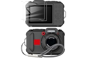 Tedubax Silicone Case for Kodak pixpro wpz2 Digital Camera with 2PCS Screen Protector and Lanyard - Black