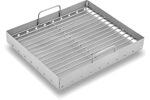 GRILL VALUEPARTS PS9900 Charcoal Tray Grill Replacement Parts for Smoke Hollow Smoker Parts 47183T PS9500 HC4518L 47183T-21 Charcoal Basket 6500 6800 8500 SH5000 SH7000 SH9916 Pro Series PS9900-SY18 Gas Tray