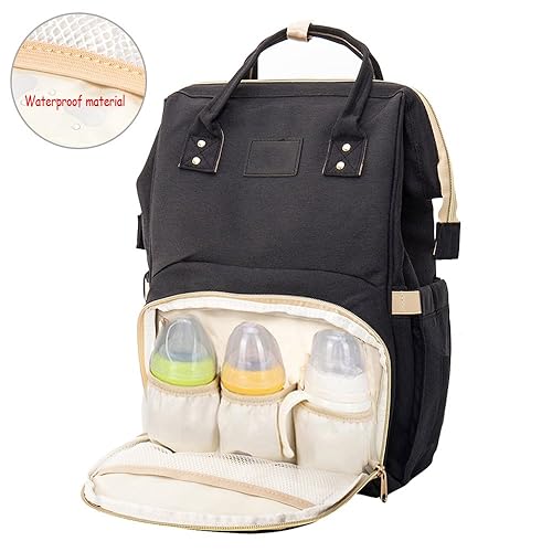 Ticent Diaper Bag MultiFunction Waterproof Travel Backpack Nappy Tote