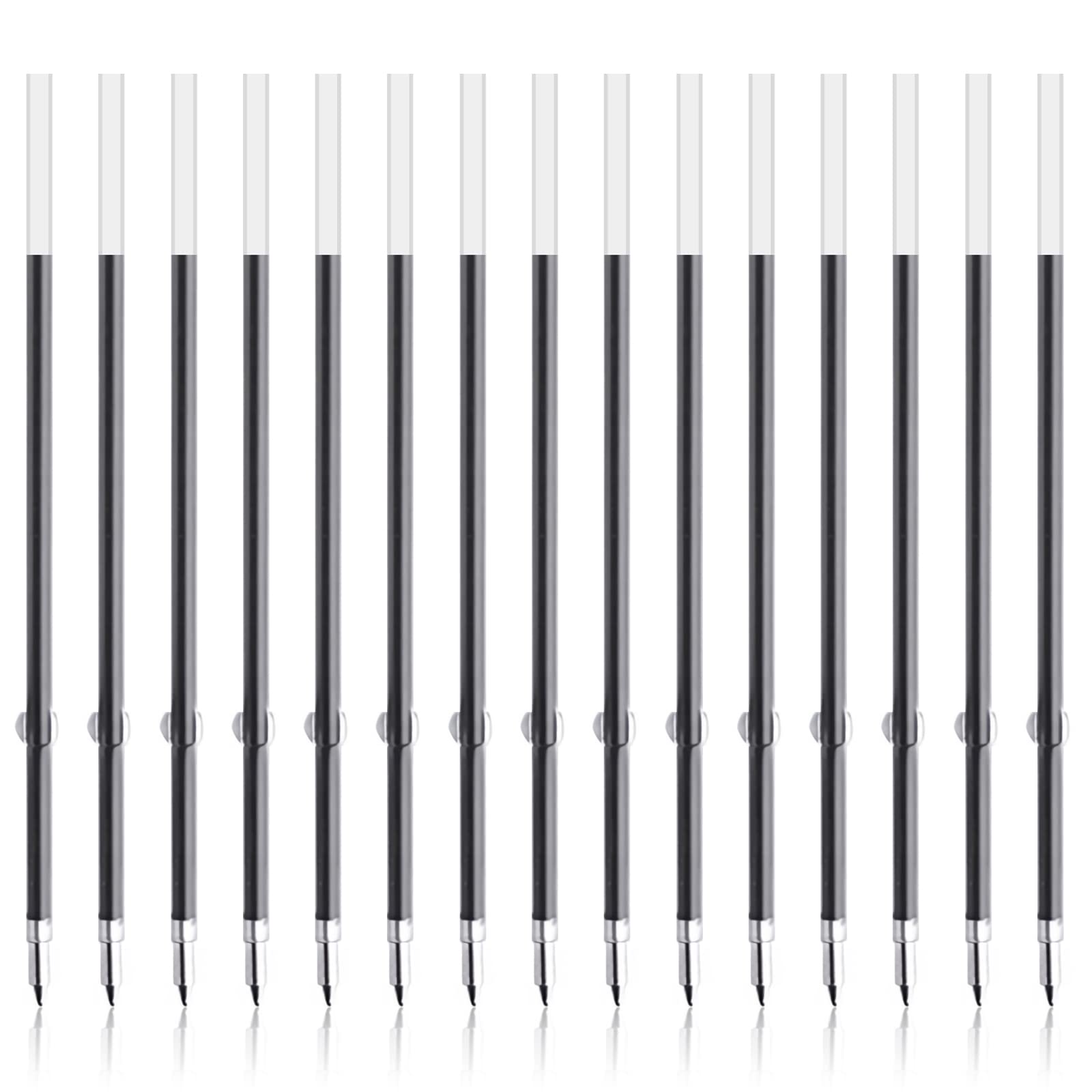 YUTOU Ballpoint Pen Refills Black 0.7 mm Medium Tip Refills Pack of 100