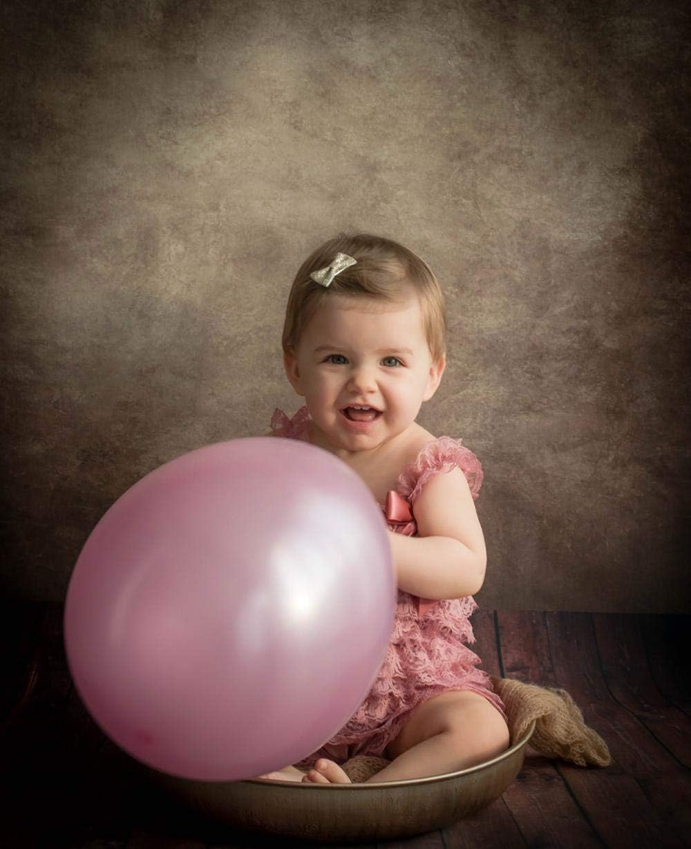 MEHOFOTO 5x7ft Photography Backdrop Concrete Dark Brown Wall Wood Floor Backdrop for Children Studio Props Photo Backgrounds - Image 5