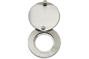 Maxmoral Privacy Cover Door Hole Cover Silver Tone Door Viewer Peephole Cover for House Hotel