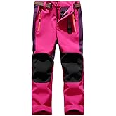 Jessie Kidden Kids Boys Girls Youth Waterproof Hiking Ski Snow Pants Elastic Waist Warm Insulated Pants