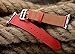 Valkit for Apple Watch Band - iWatch Bands 38mm Genuine Leather Strap iPhone Smart Watch Band Bracelet Replacement Wristband with Stainless Steel Adapter Clasp for Apple Watch 2 1, Single Tour-Red