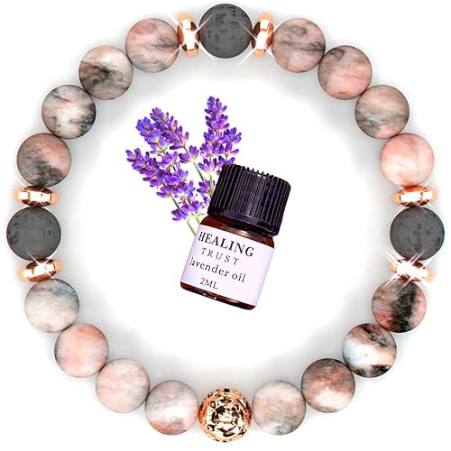 Healing Trust] Pink Zebra Jasper Lava Stone Essential Oil