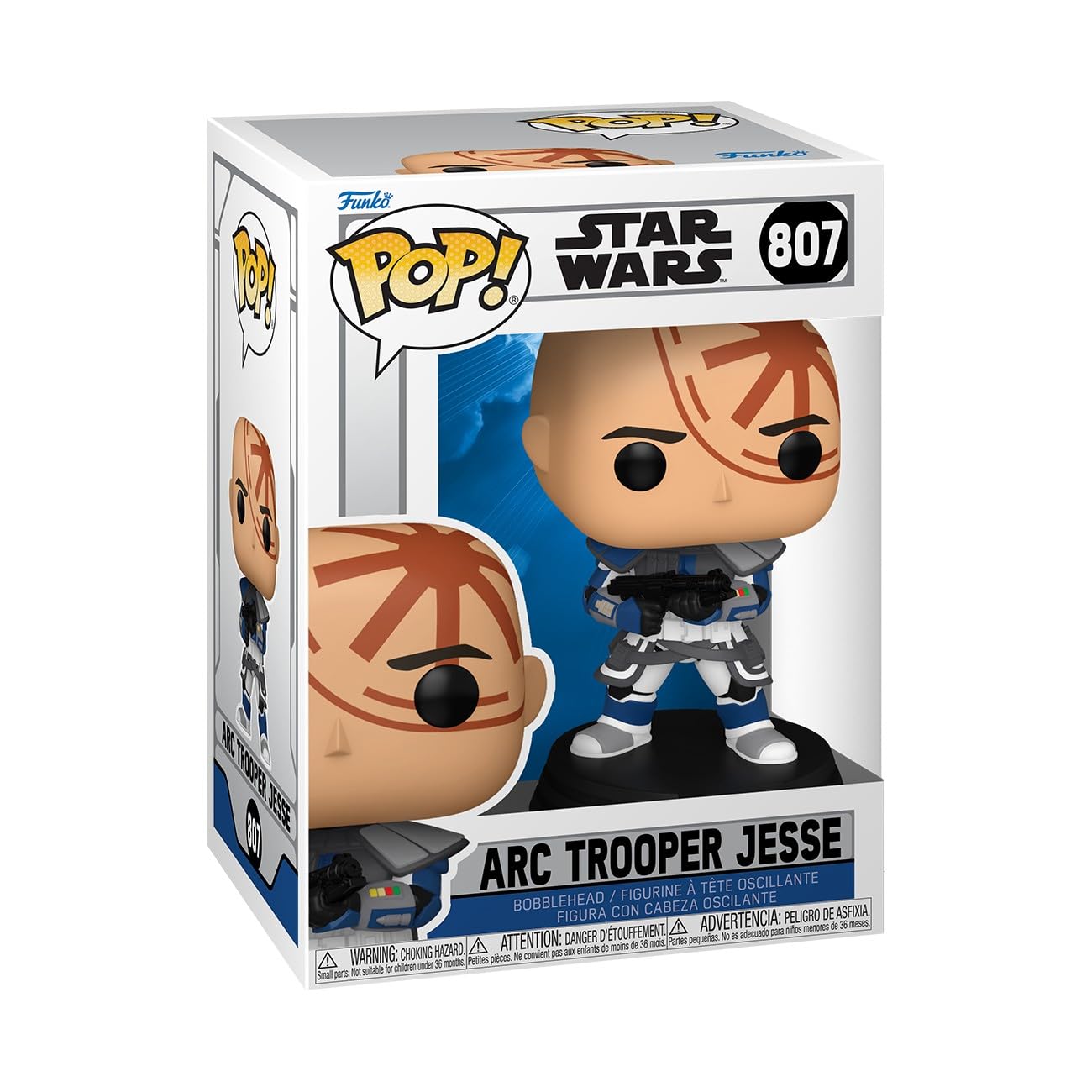 Funko Pop! Star Wars: Clone Wars - Arc Trooper Jesse - 1/6 Odds for Rare Chase Variant - Collectable Vinyl Figure - Gift Idea - Official Merchandise - Toys for Kids & Adults - Sci-Fi Fans