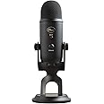 Blue Yeti USB Mic for Recording & Streaming on PC and Mac, 3 Condenser Capsules, 4 Pickup Patterns, Headphone Output and Volu