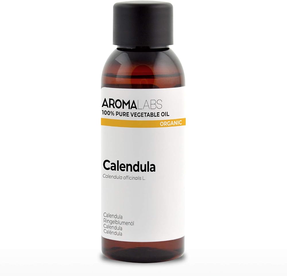 Aroma Labs Organic Calendula Infused Oil 50mL Cosmos Certified Pure Natural