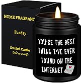 Homsolver Valentines Unique Day Gifts for Him, Boyfriend, Husband, Men, Funny Anniversary Birthday Christmas Valentines Romantic Gifts for Him, Boyfriend, Black Cedar Juniper Sandalwood Candle