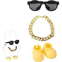 2 Pièces Accessoires Pour Poupée 17 Cm : Mini Baskets + Lunettes - Look Décontracté Mignon - 6