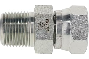 TITAN FITTINGS 1404-08-08 | 1/2" NPT Male Pipe x 1/2" NPSM Female Pipe Swivel