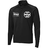 INK STITCH Men St850 Custom Printing Add Logo Image Texts Stretch Quarter Zip Up Pullover