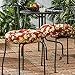 Greendale Home Fashions 18 in. Round Outdoor Bistro Chair Cushion (set of 2), Roma Floral